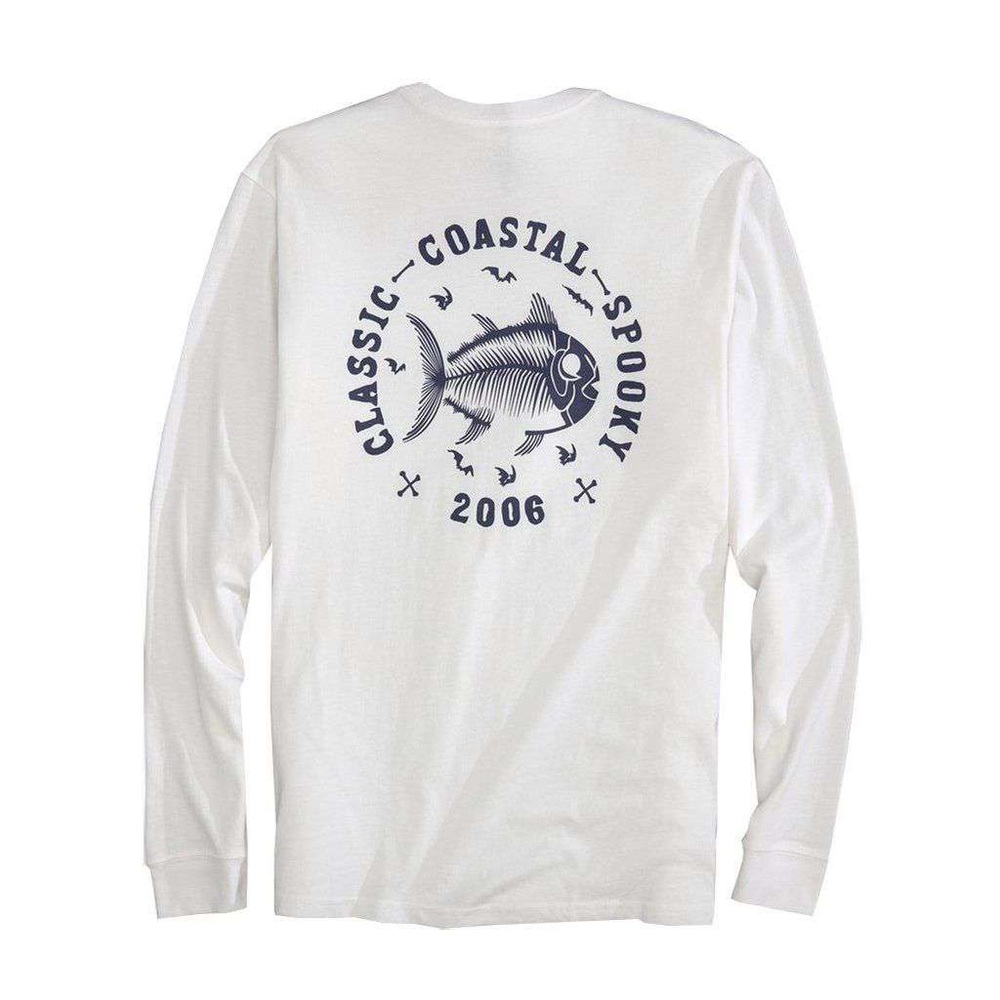 SOUTHERN TIDE Classic Coastal Spooky Glow-in-the-Dark Long Sleeve T-Shirt - Picture 8 of 14